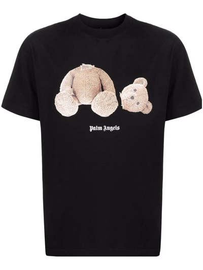 PALM ANGELS BEAR-PRINT T-SHIRT