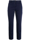Ps By Paul Smith Cropped Chino Trousers In Blue