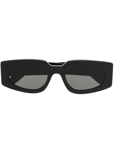 Retrosuperfuture Rectangle-frame Tinted Sunglasses In Black