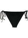 Charo Ruiz Laia Guipure-lace-trimmed Bikini Briefs In Black