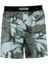 TOM FORD CAMOUFLAGE-PRINT LOGO-WAISTBAND BOXERS