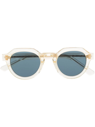Ahlem Grenelle Round-frame Sunglasses In Yellow
