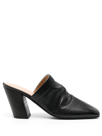 Marsèll Ruched-detail Slip-on Mules In Black
