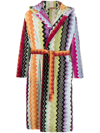 MISSONI ZIG-ZAG PRINT BATH ROBE