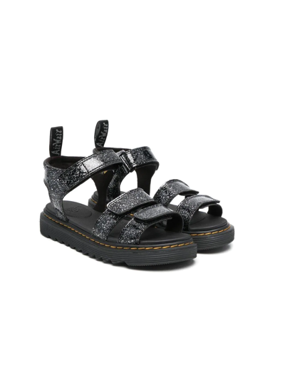 Dr. Martens' Kids' Vossie Open-toe Sandals In Black