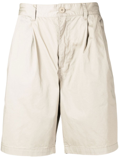 Aape By A Bathing Ape Logo-embroidered Bermuda Shorts In Brown