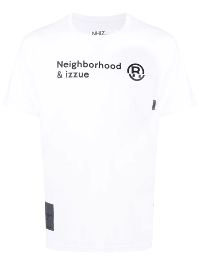 Izzue Logo印花t恤 In White