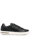 Birkenstock Natural Leather Bend Low Sneaker In Black