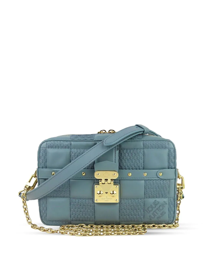 Pre-owned Louis Vuitton  Troca Pm Crossbody Bag In Blue