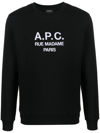 APC ORGANIC-COTTON LOGO-PRINT JUMPER