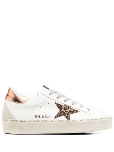 Golden Goose Hi Star Low-top Sneakers In White
