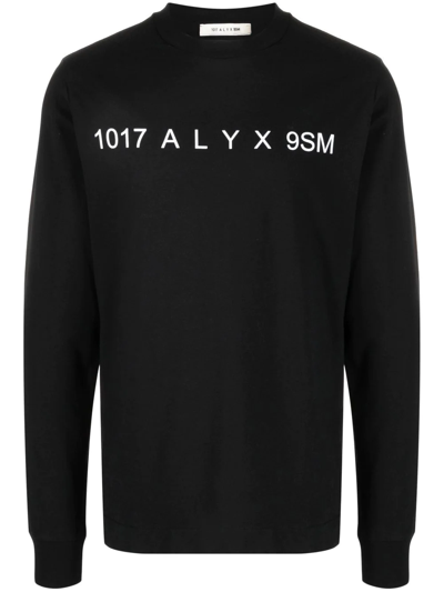 Alyx Logo-print Cotton-jersey T-shirt In Black