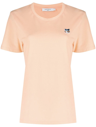 Maison Kitsuné Short Sleeve T-shirt In Orange