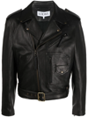 Loewe Biker Jacket In Black Leather In Black
