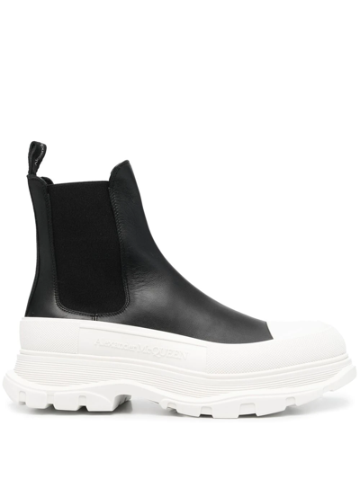 Alexander Mcqueen Chunky-platform Sole Boots In Black