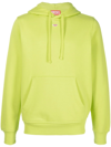 Diesel Logo-patch Cotton Hoodie In Green