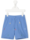 RALPH LAUREN PREPSTER LOGO-EMBROIDERED ATHLETIC SHORTS