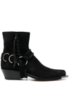 BUTTERO SQUARE-TOE 55MM ANKLE BOOTS