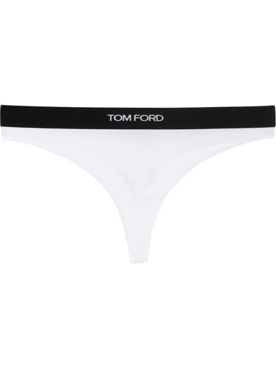 TOM FORD LOGO-WAISTBAND THONG