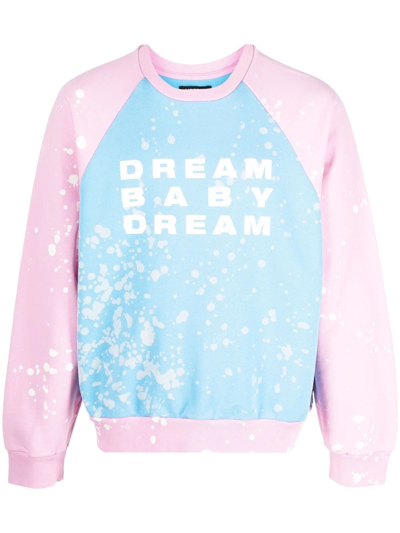 Liberal Youth Ministry Dream Bleach Colour-block Sweatshirt In Blue