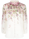 ZIMMERMANN BILLOW FLORAL-PRINT BLOUSE