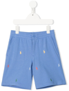 RALPH LAUREN PREPSTER LOGO-EMBROIDERED ATHLETIC SHORTS