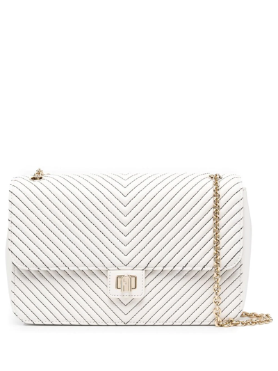 Furla Pop Star Quilted Leather Crossbody Bag In White