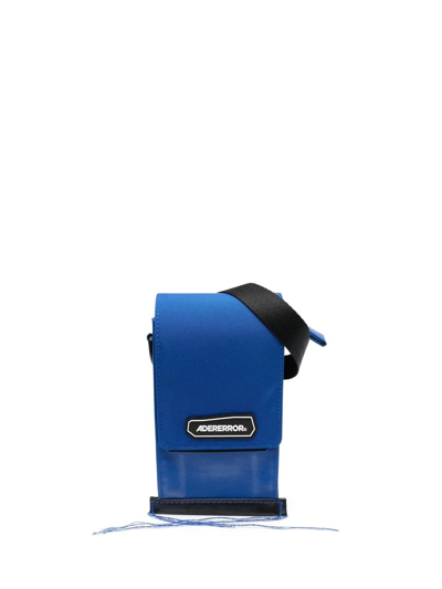Ader Error Logo-patch Detail Shoulder Bag In Blue