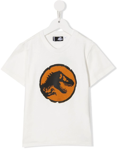 Molo Jurassic World Roxo Gots Graphic T-shirt In Ivory