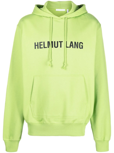 Helmut Lang Logo Print Hoodie In Absente