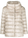 Herno Sofia Down Jacket In Neutrals