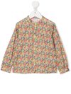 Bonpoint Girls Pink Floral Liberty Blouse In Pink