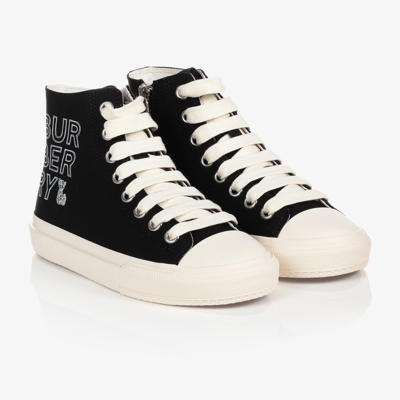 Burberry Black High-top Logo Trainers