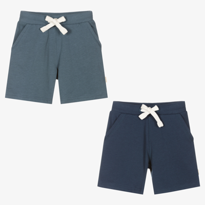 Minymo Kids' Boys Blue Shorts (2 Pack)