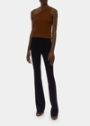 Helmut Lang Mini Spike Asymmetric Knit Tank In Pcn