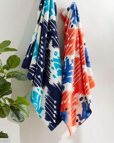 John Robshaw Shaspura Resort Towel In Indigo