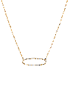 Bridget King Jewelry 14k Reversible Diamond Oval Necklace In Gold