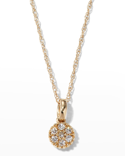Stone And Strand Magic Circle Diamond Necklace In Gold