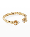 David Yurman 2.5mm Renaissance Ring With Diamonds In 18k Gold