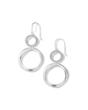 Ippolita Medium Open Snowman Earrings In Sterling Silver With Diamonds In Diamond