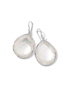 Ippolita Sterling Silver Wonderland Teardrop In Mother-of-pearl Earrings In White/silver