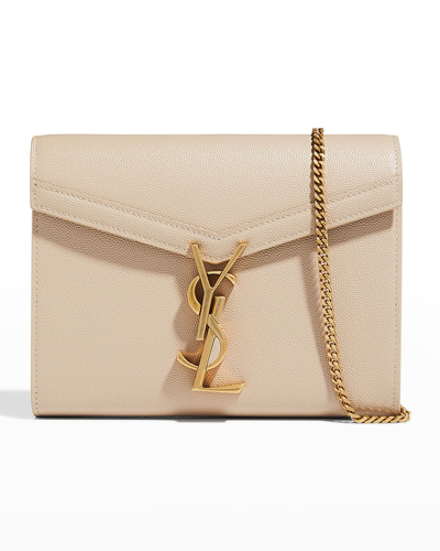 Saint Laurent Cassandre Leather Wallet On Chain