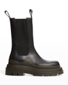 Bottega Veneta The Tire Boots In Black/brown