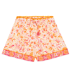 Poupette St Barth Cindy Floral Shorts In Pink Monaco