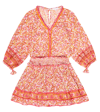 Poupette St Barth Ariel Floral Dress In Pink Mistral