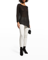 Nic + Zoe Featherweight Angle Sweater In Val
