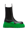 Bottega Veneta The Tire Boots In Black/green