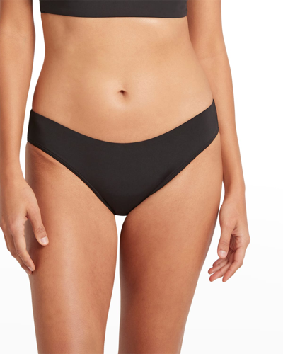 Sea Level Swim Essentials Regular Bikini Bottom In Black