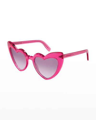 Saint Laurent Lou Lou Oversized Heart Sunglasses