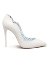 CHRISTIAN LOUBOUTIN HOT CHICK PATENT RED SOLE PUMPS